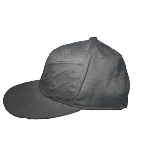 BILLABONG Black Cap Hat Mens Unisex Size S/M Flexfit 6 7/8-7 1/4
